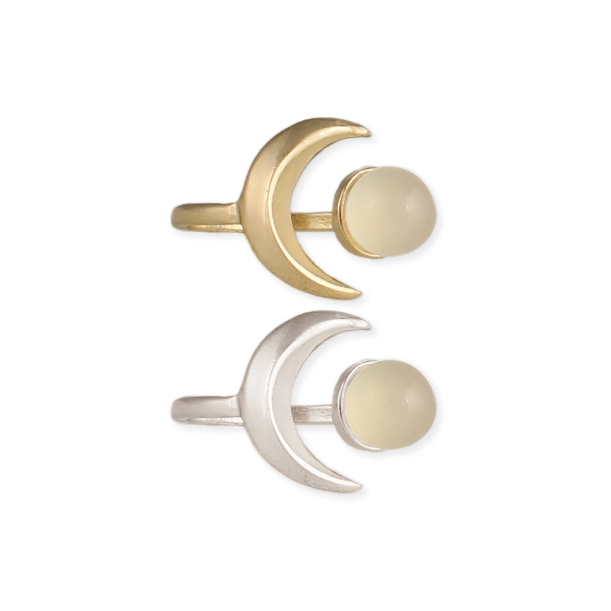ZAD - Wholesale Cocktail/Statement Ring - Moon & Ball Bead Wrap Ring1