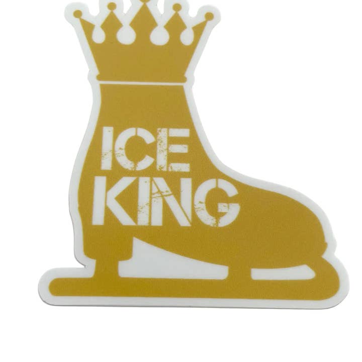Ice King kunstskøjteløb klistermærke, 2.6" x 3" for engroshandel hos Denali & Co.