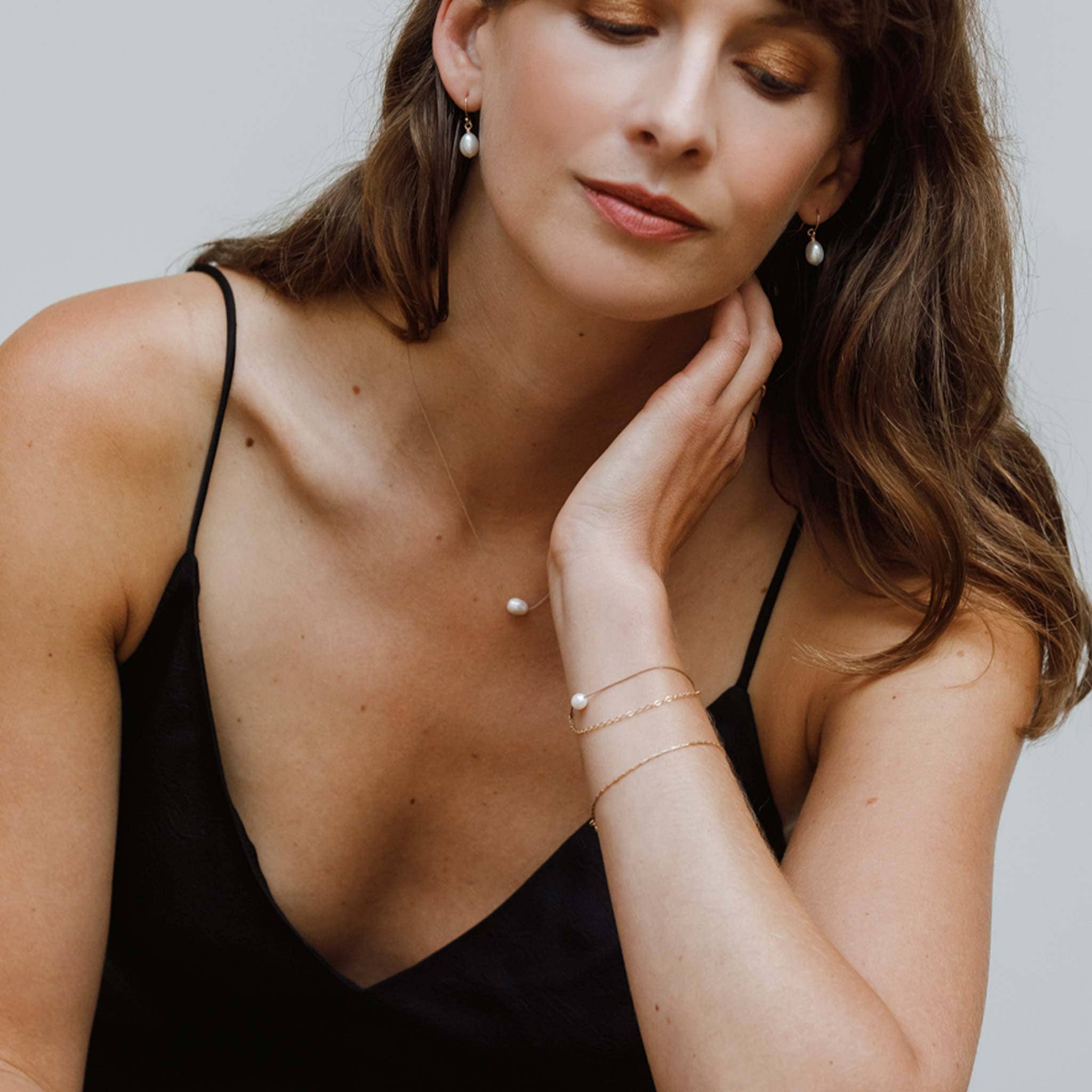 Wanderlust Life - Wholesale Halskettinghanger - Parelketting met fijn koord2