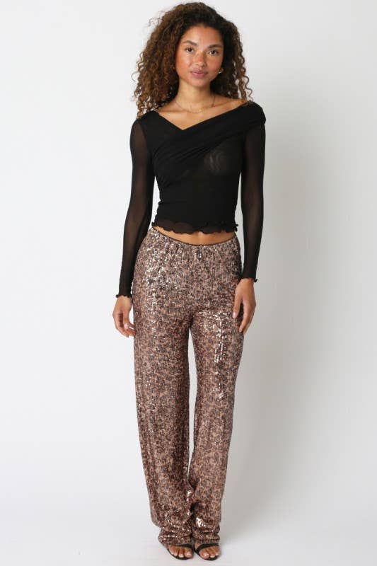 Olivaceous - Wholesale Blouse - Women's - Krista Mesh Top3