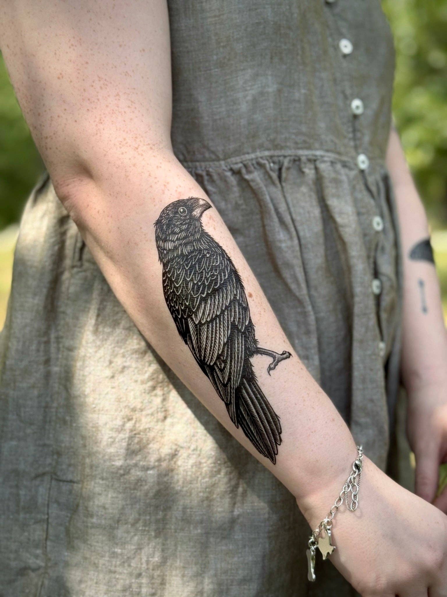 NatureTats - Wholesale Temporary Tattoo - Raven Temporary Tattoo