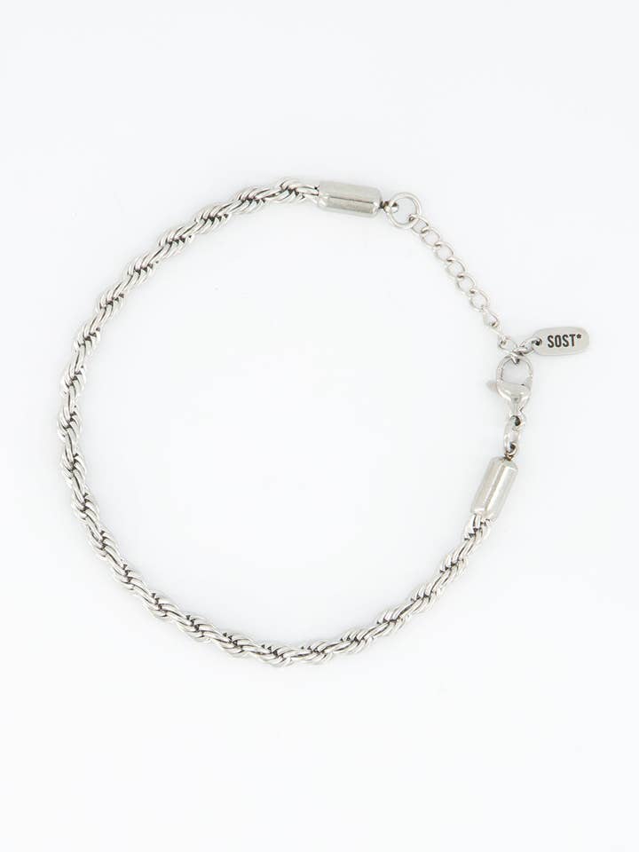 BRACELET EN CORDON FRANÇAIS — 4 mm pour la vente par SOLI STUDIO