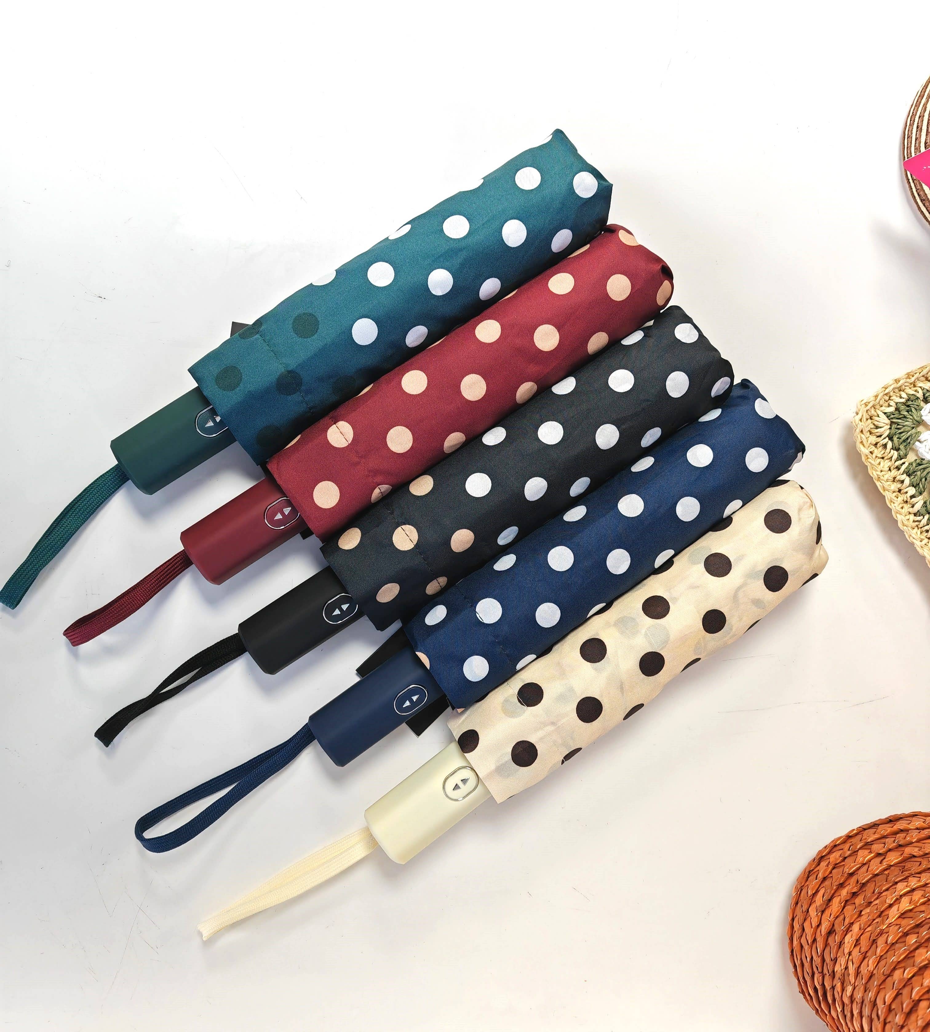 Superbia - Wholesale Umbrella - Women's - Ladies Double Automatic Polka Dots Foldable Umbrella-3923AC7