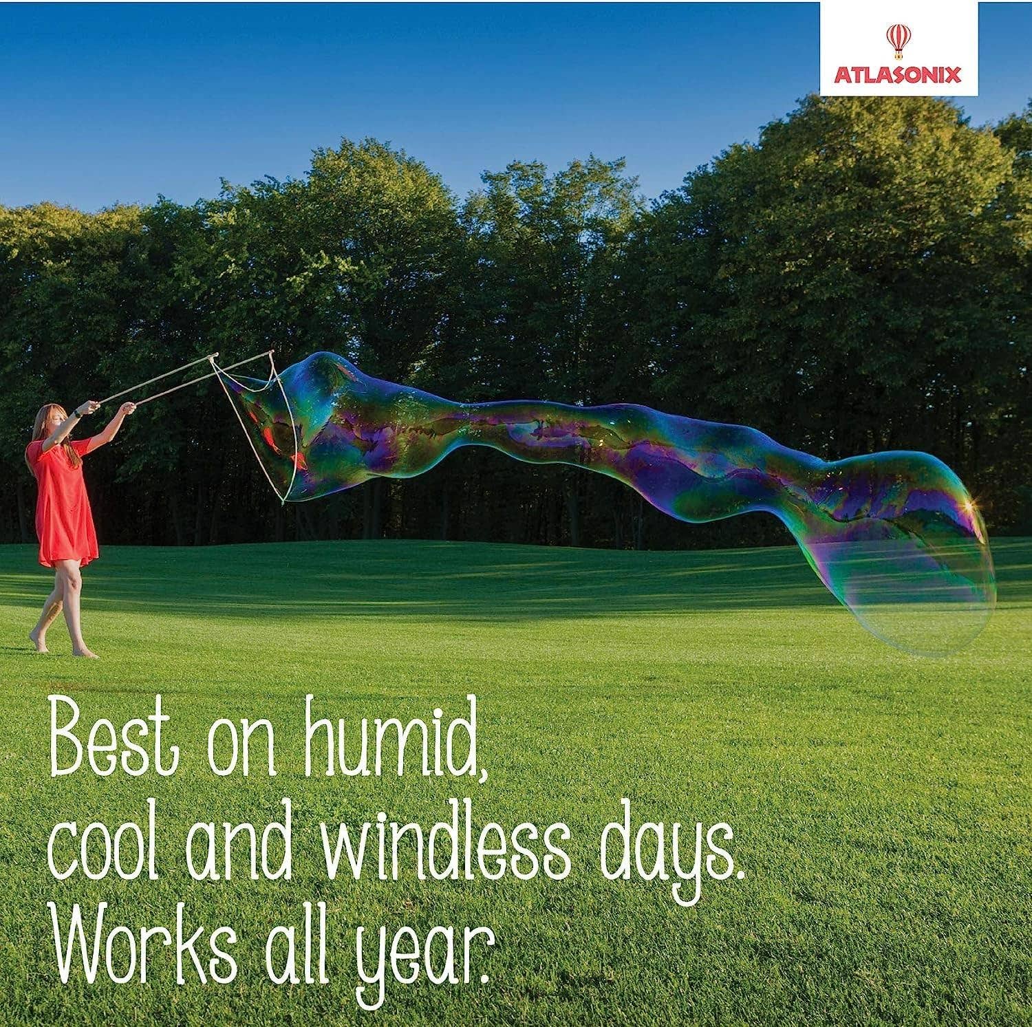 Atlasonix - Wholesale Bubble Wand - Kids - Giant Bubble Solution - Bubbles for Kids - 14 Gallons7