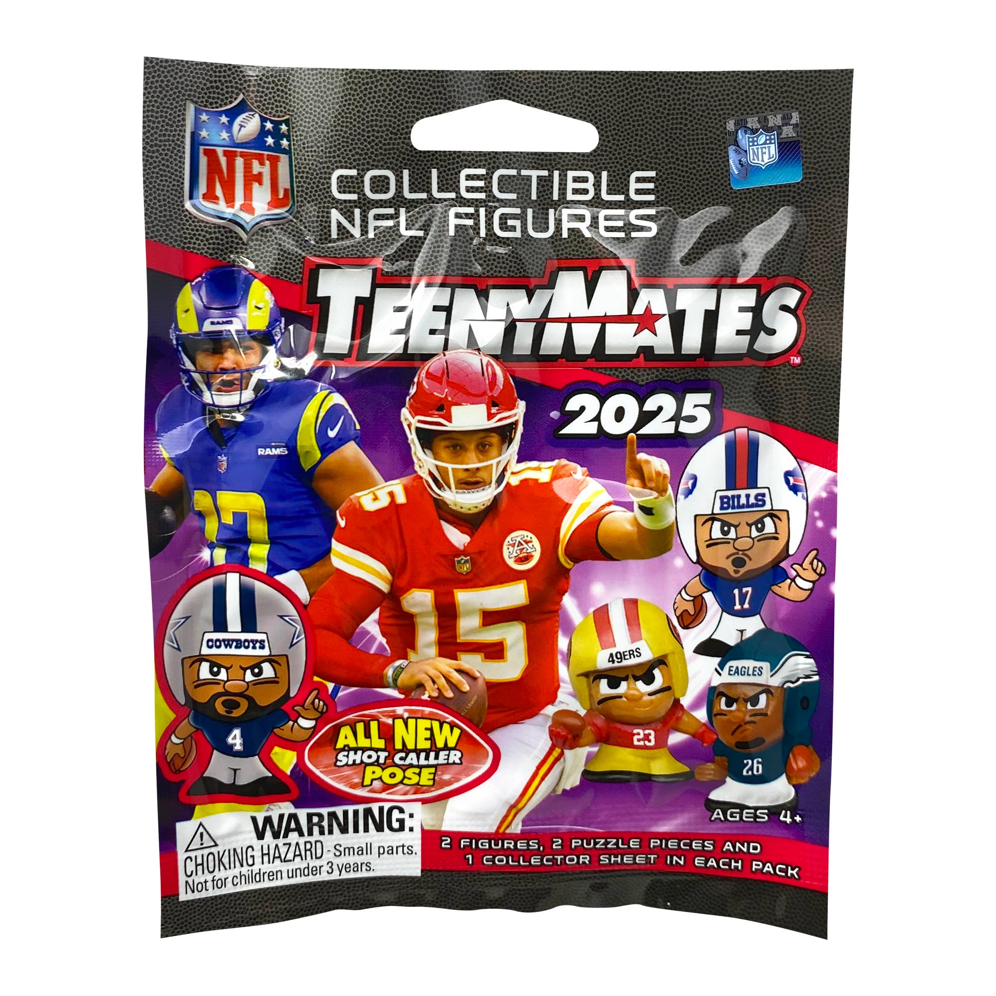 Party Animal, Inc. - Wholesale Toy Set - Kids - NFL TeenyMates Gravity Feed Display 20252