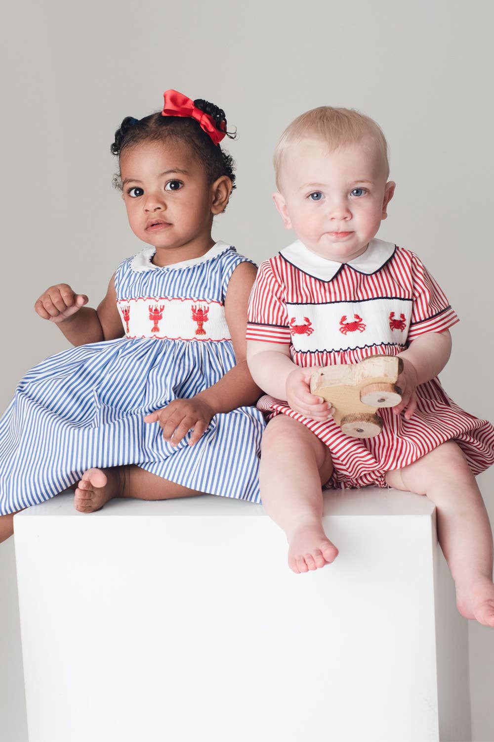 Annafie London Ltd - Wholesale Dress - Kids - LOBSTER smocked dress4