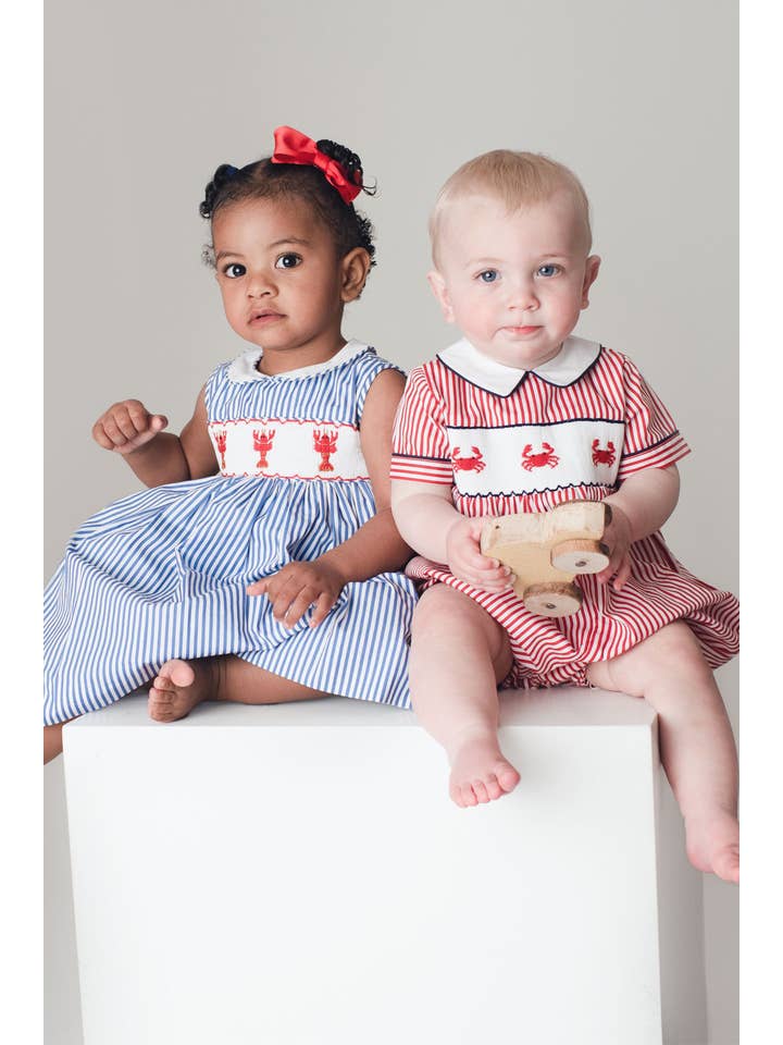 Annafie London Ltd - Wholesale Dress - Kids - LOBSTER smocked dress4