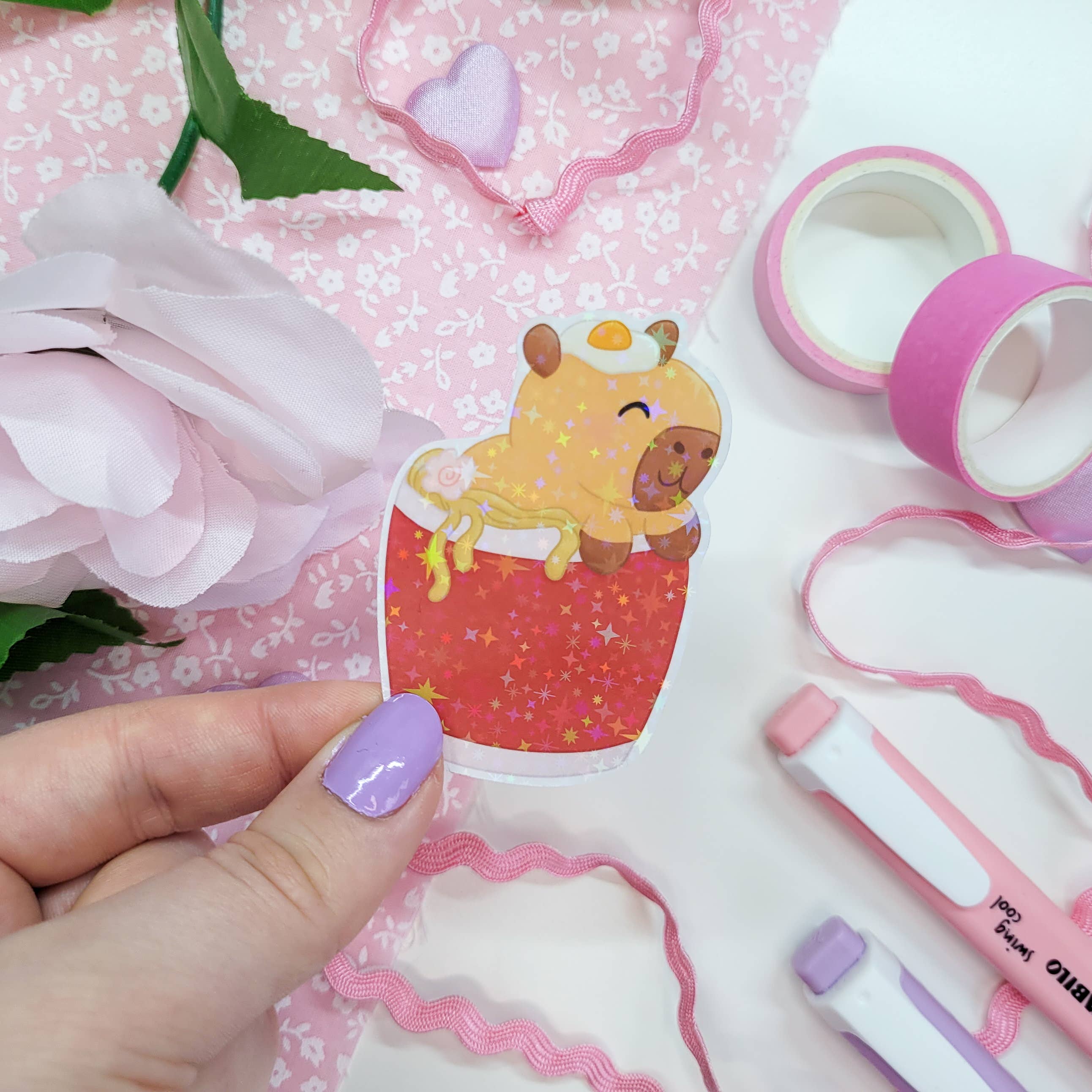 Okupoku – wholesale Sticker – Capybaras in things Sticker pack3