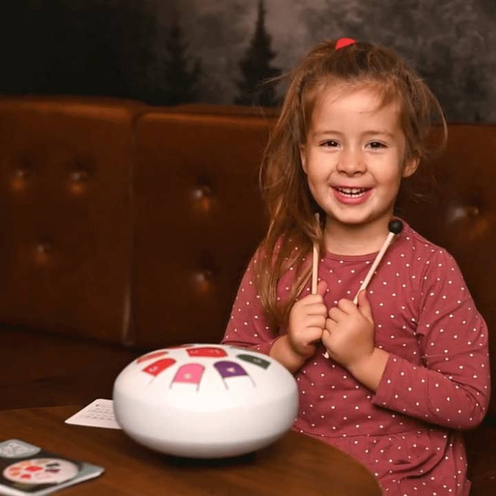 MusikGlück – Großhandel Musikspielzeug – Kind & Baby – Zungentrommel Rainbow Drum | Kinderinstrument Handpan