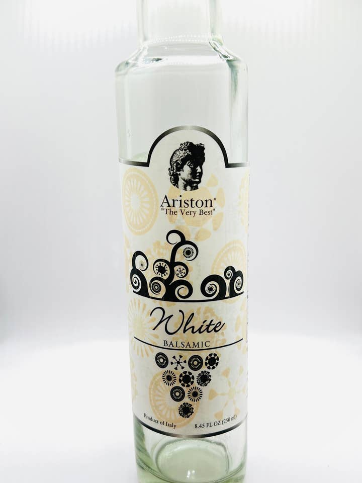 Genopfyld tomme flasker til hvid balsamicoeddike 8.45 oz for engroshandel hos Ariston Specialties
