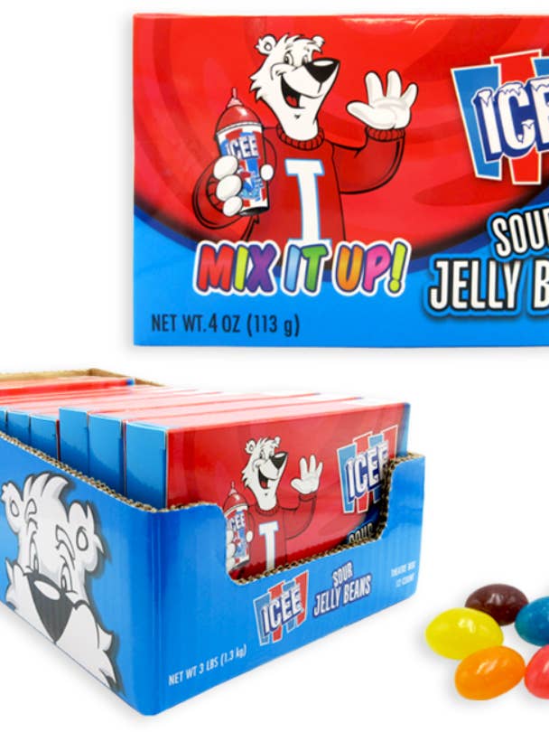 Theater Box Koko Icee Sour Jelly Beans 4 oz X 12 for wholesale by iSweet.ca