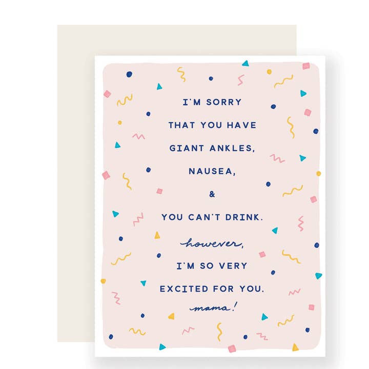 Giant Ankles | Funny Pregnancy Expecting Congrats Card for wholesale by Slightly Stationery