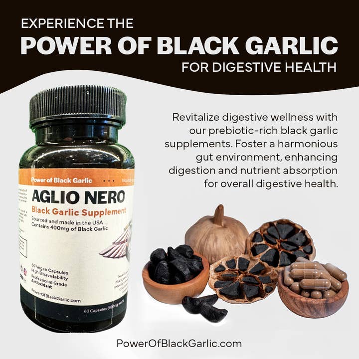 Power of Zeolite - Wholesale Oral Supplement/Vitamin - Aglio Nero Black Garlic Supplement, Sourced & Made in USA3