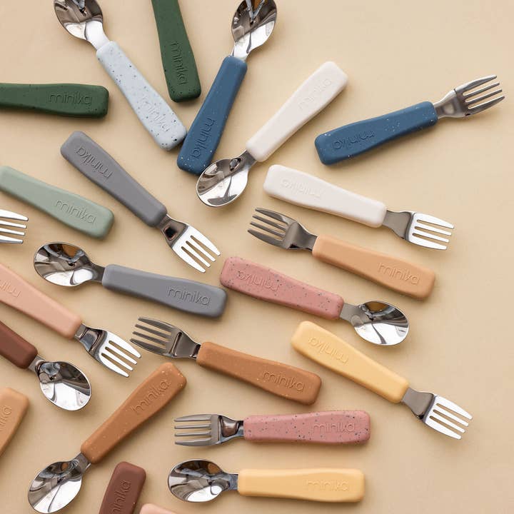 Minika - Wholesale Flatware Set - Kids & Baby - Fork and spoon set - Leaf