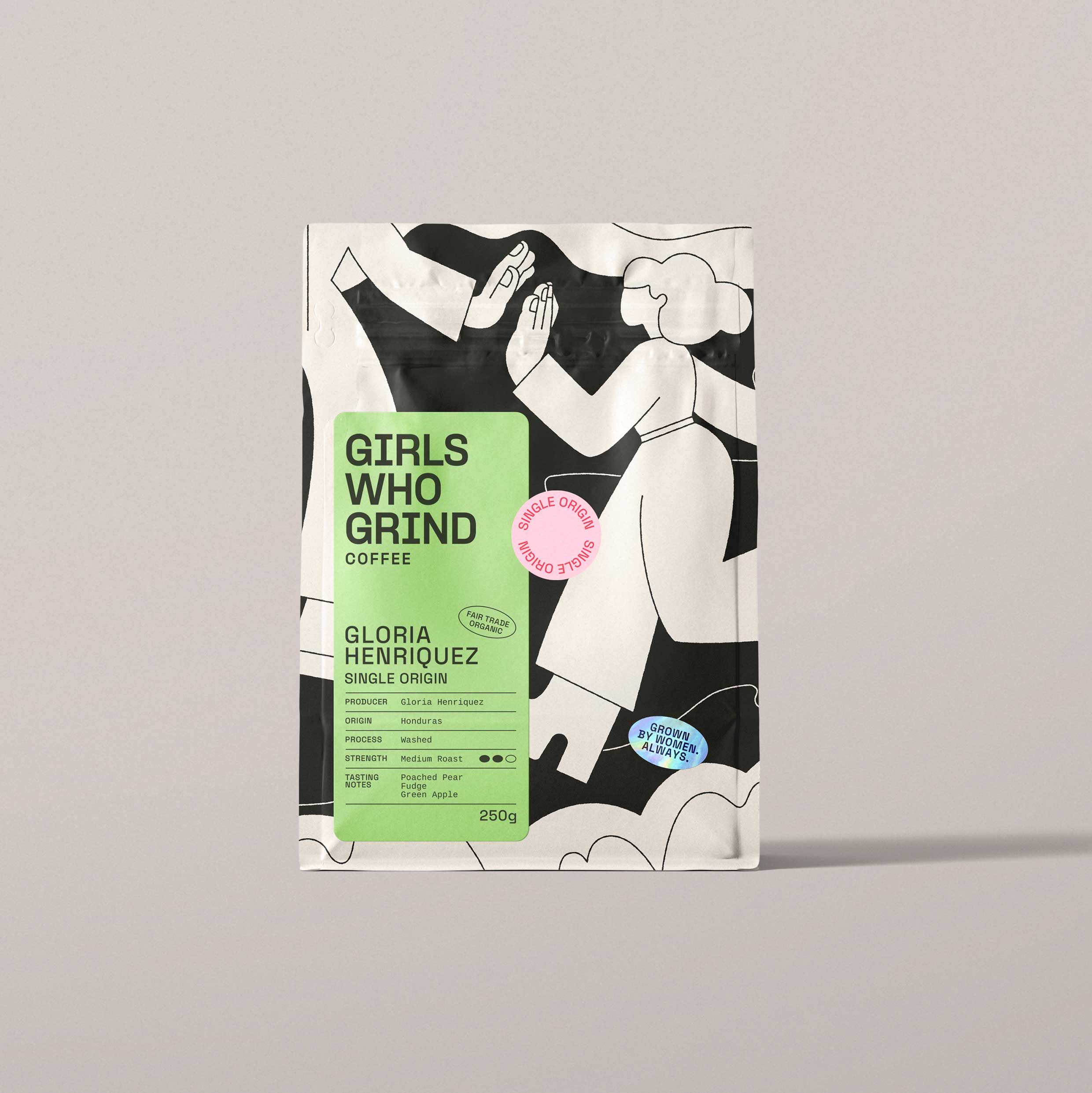 Girls Who Grind Coffee - Wholesale Coffee Beans - Coffee beans, Gloria Henriquez, Honduras.