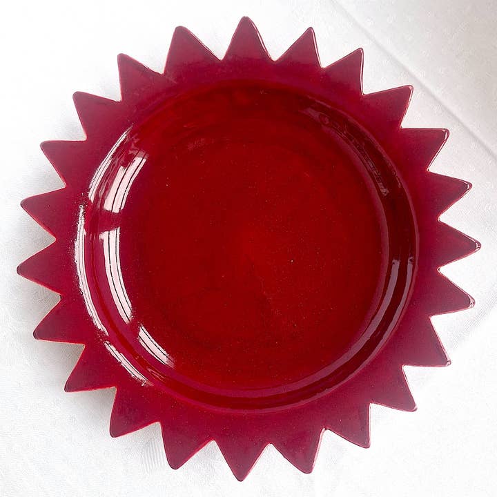 Assiette en céramique Grand SHAMS Rouille 26cm pour la vente par Lalla De Moulati