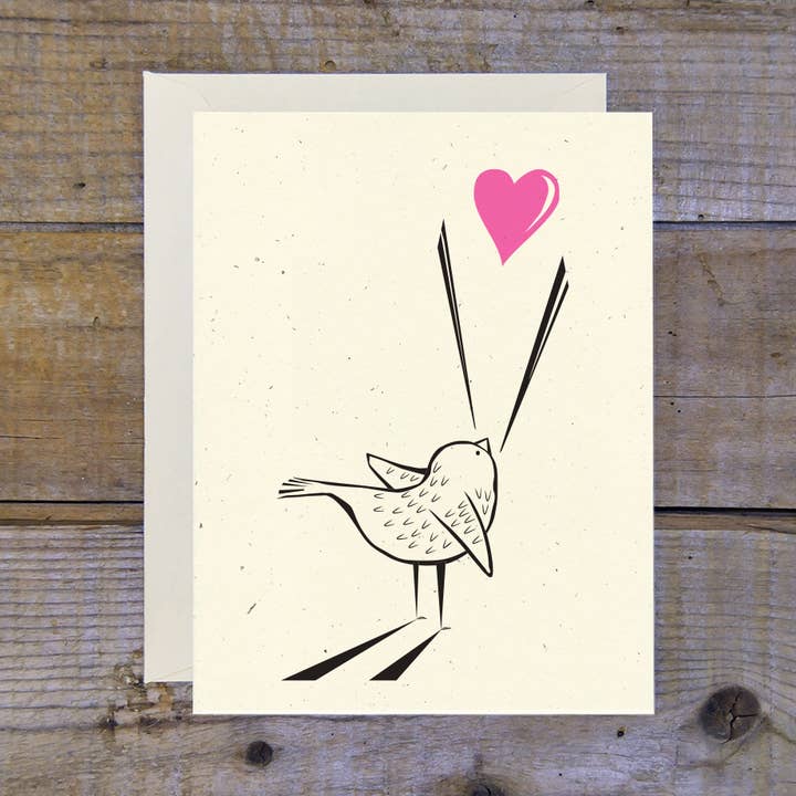 Love Bird Card for wholesale by Troy Cloth & Paper