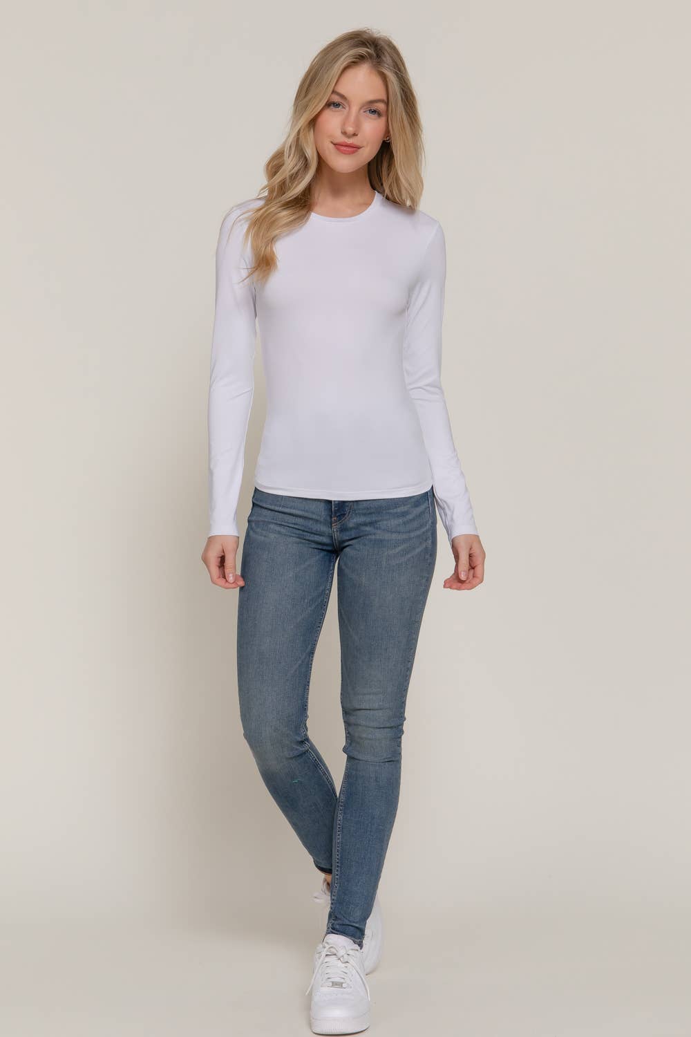 Active Basic | Active USA - Wholesale T-Shirt - Women's - Long Sleeve Crew Neck ITY Knit Top19