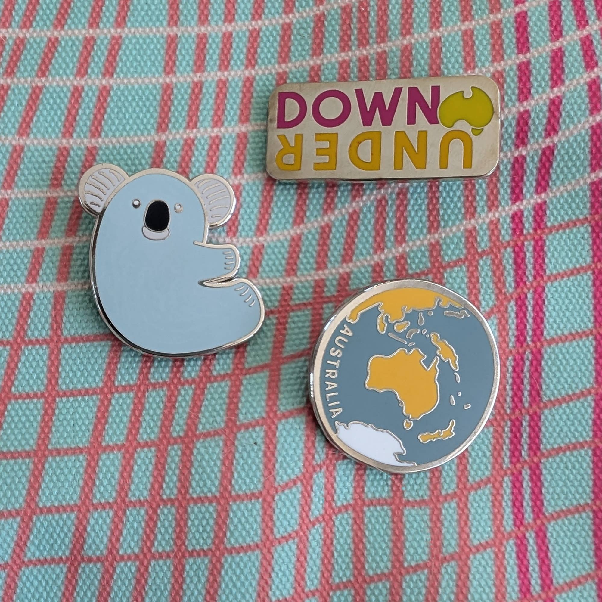 Bushpress - Wholesale Lapel Pin/Button - Down Under enamel pin, orange6