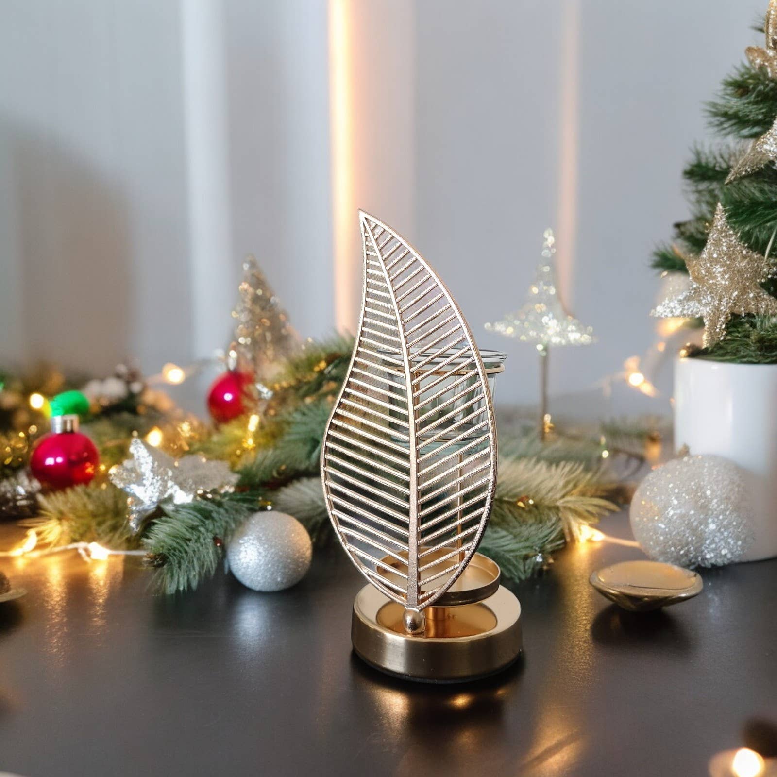 Zen'Arôme - Wholesale Oil Warmer - Oil Burner and Scented Wax Melter Palm Metal and Ceramic13