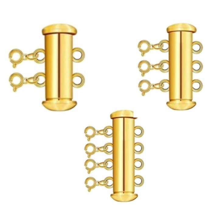 Gold Layered Necklace Clasps, No Display Package for wholesale by Jane Marie