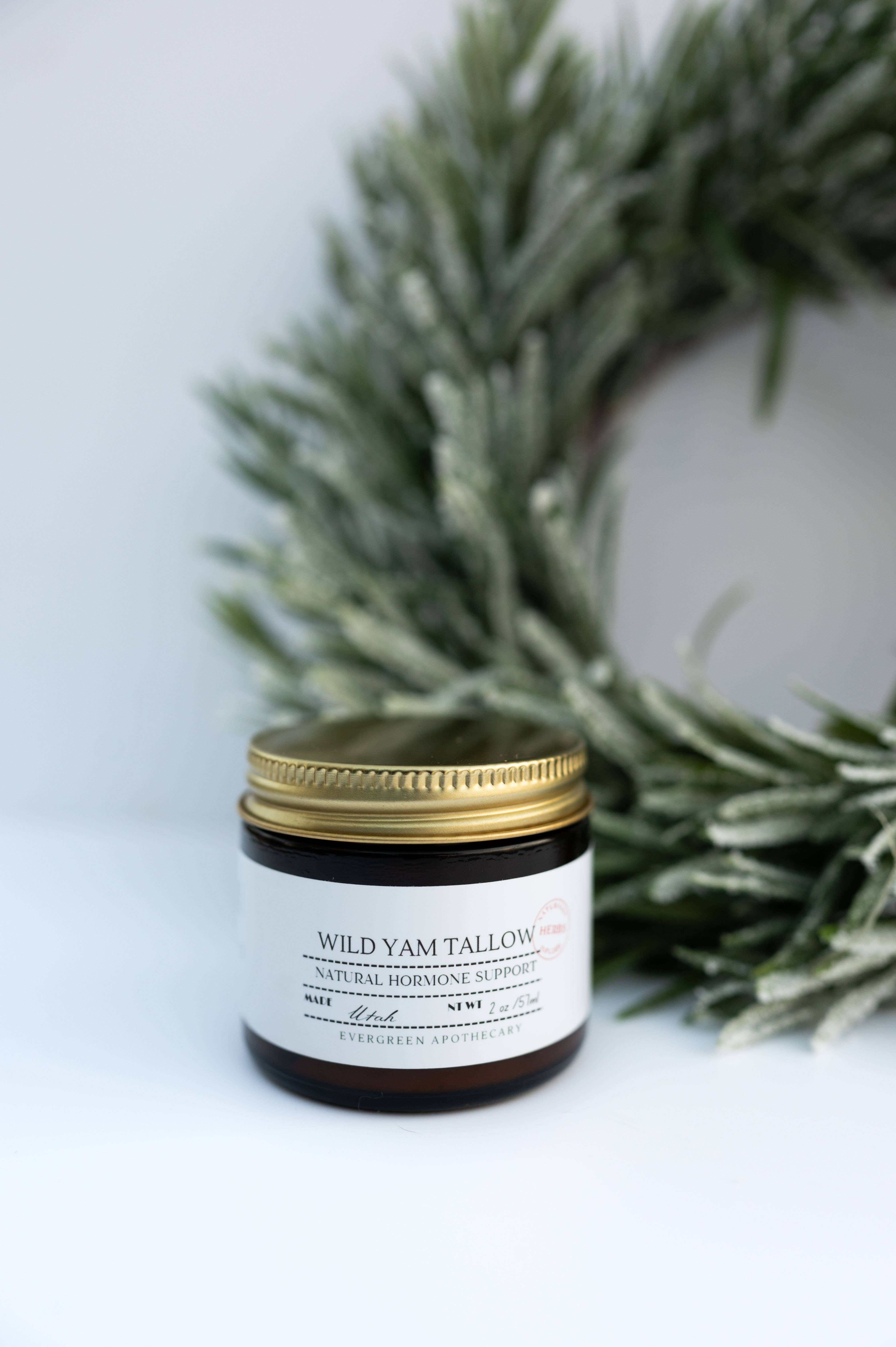 Evergreen Apothecary - Vendita all'ingrosso Unguenti/Balsami/Creme curative - Wild Yam Tallow (prodotto con sego di Lady May)6
