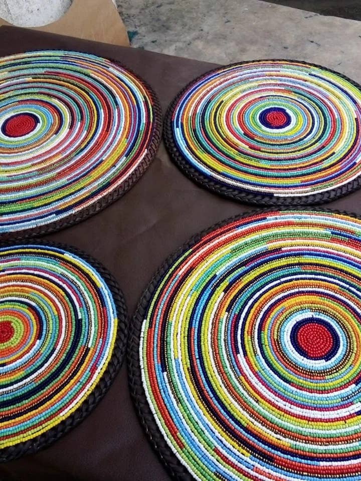 Handmade Beaded Coasters for wholesale by HouseOfSarah14