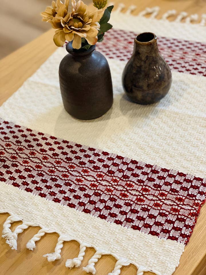 Bordstablett - Vit Röd för wholesale av GUATEARTISAN