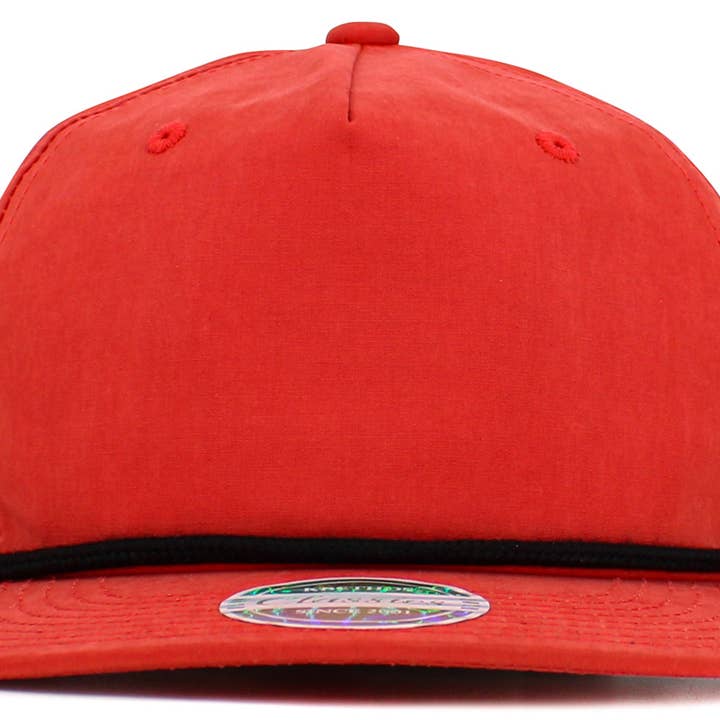 KBETHOS - Venta al por mayor Gorra snapback - Unisex - Gorra snapback de 5 paneles sin estructura con cuerda de algodón peinado y poliéster13