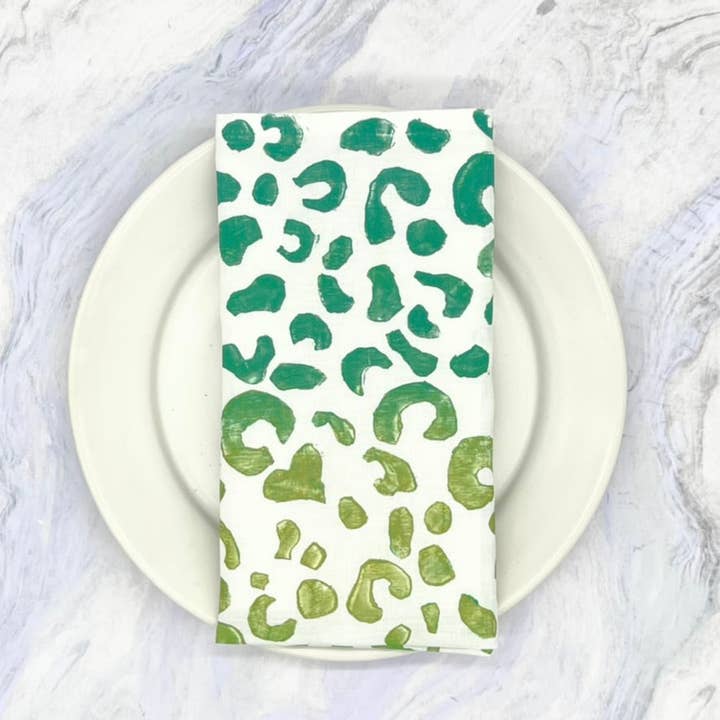 Tulusa – Engroshandel Middags- og stofserviet – På prowl - Cheetah Print Servietter i 6 Farve-måder8