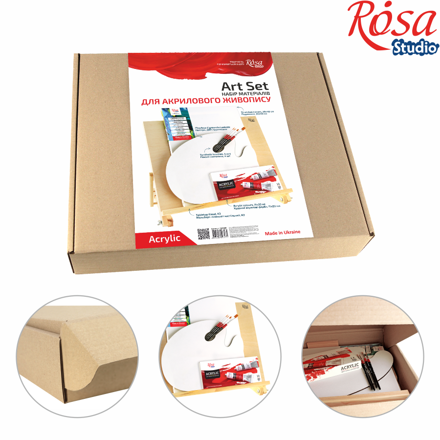 Fainotoys – Großhandel Kunstset – Kind & Baby – Acryl-Kunstset, ROSA Studio2