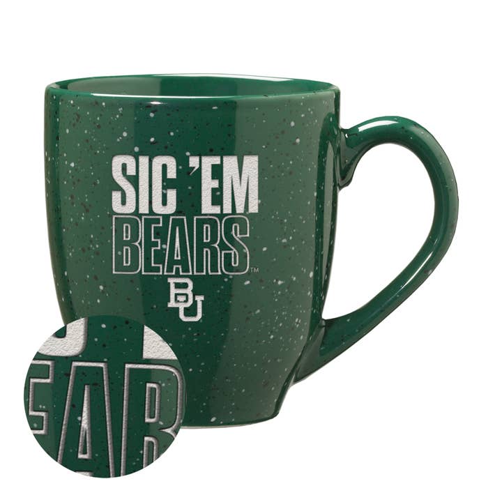 Rico Industries - Wholesale Coffee Mug - NCAA Baylor Bears "Sic' Em Bears" 16 oz Ceramic Mug