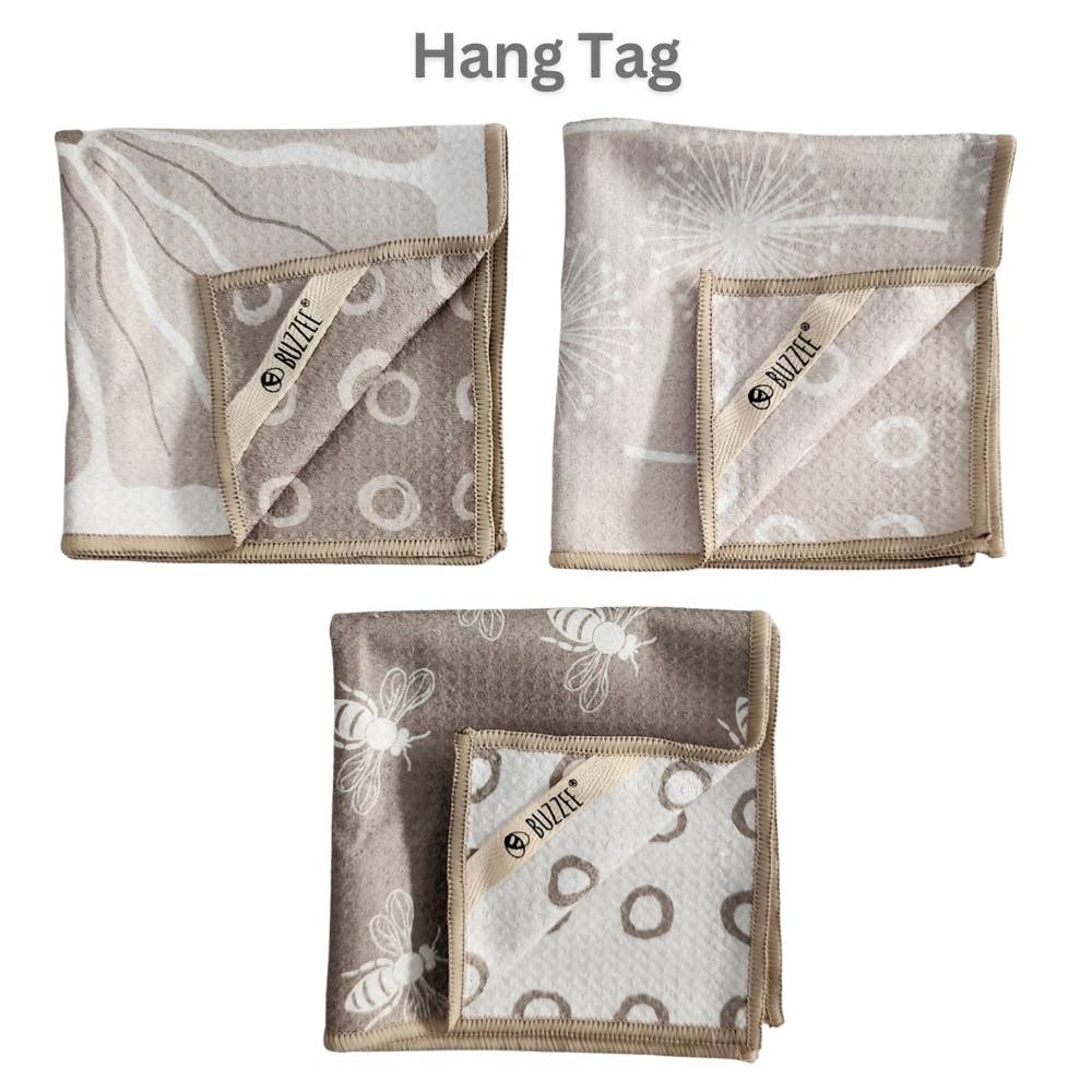 Buzzee – Großhandel Küchenhandtuch – Bienen — Doppelseitiges Spültuch — Waschlappen — Mini-Tücher3