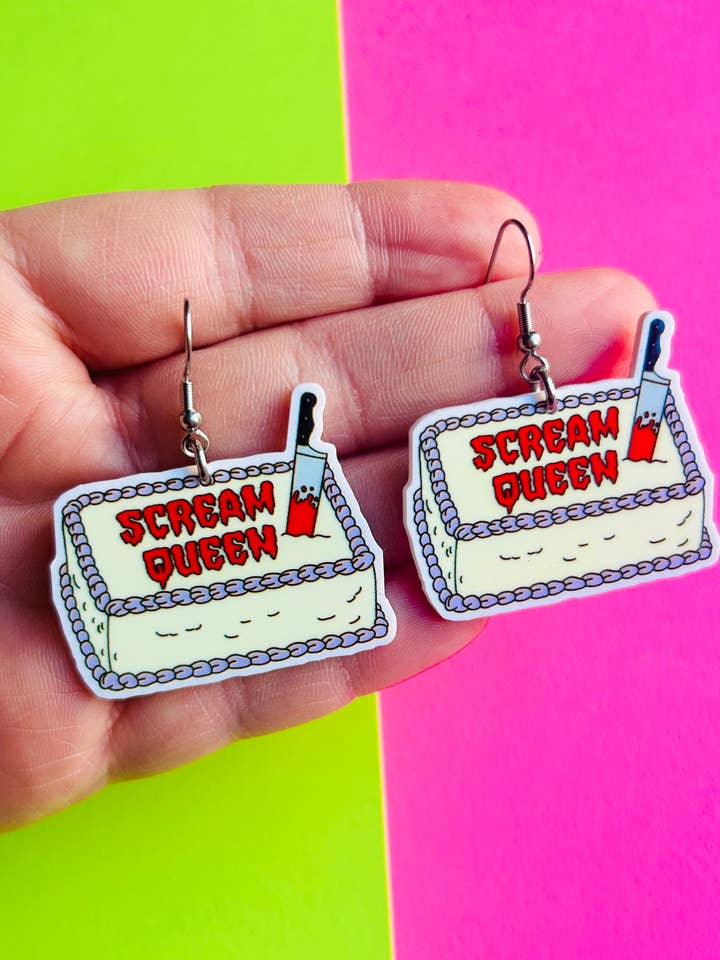 Horror Cake Earrings Halloween Earrings Horror Jewelry for wholesale by Alien Bratz