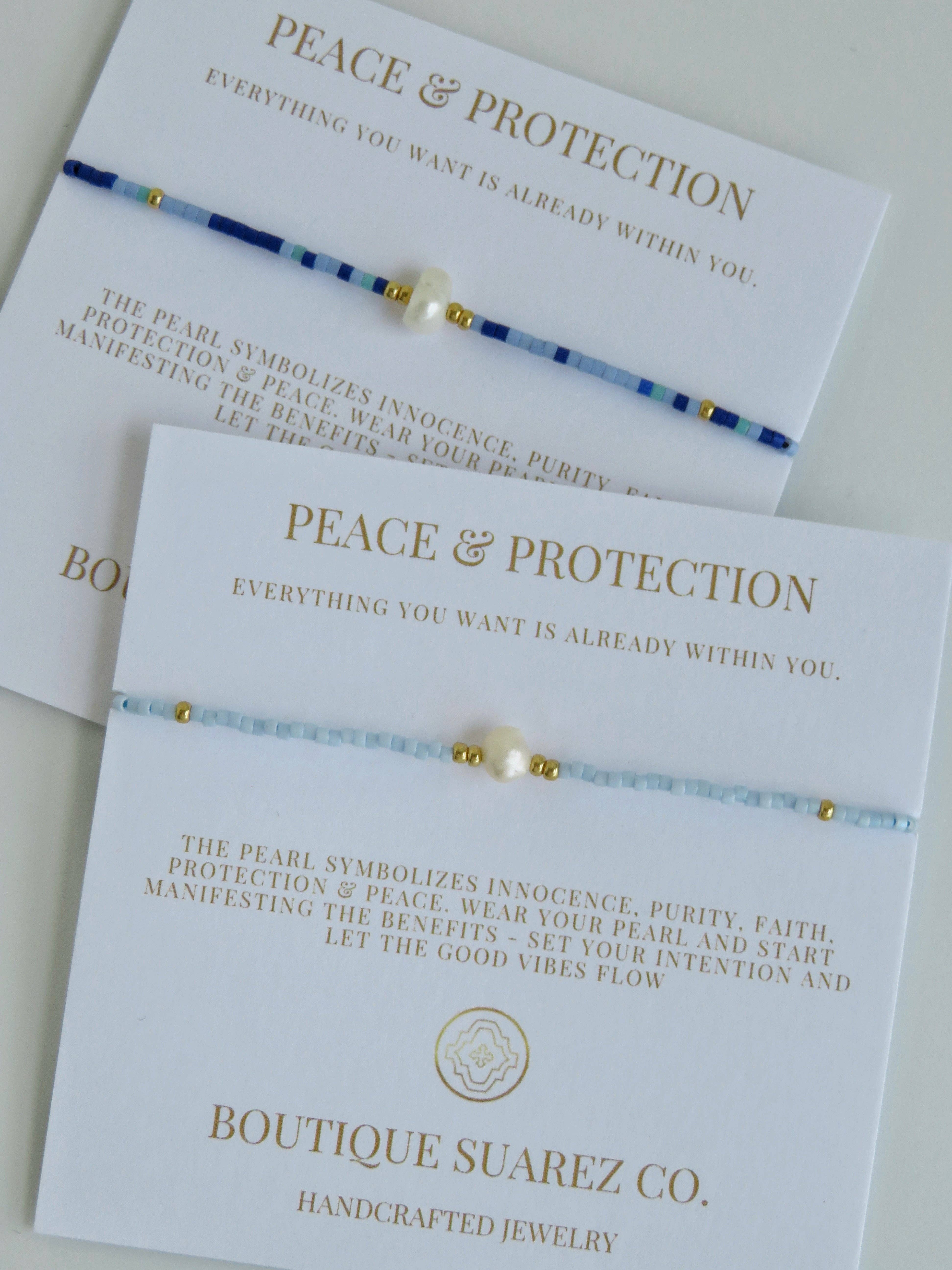 Boutique Suarez Co. - Wholesale Beaded Bracelet - Manifest Peace - Pearl Bracelet46
