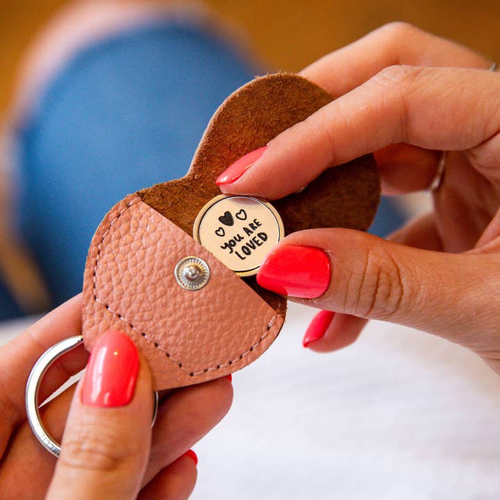 'You Are Loved' Pocket Token Keepsake Keyring for wholesale by Ellie Ellie LTD