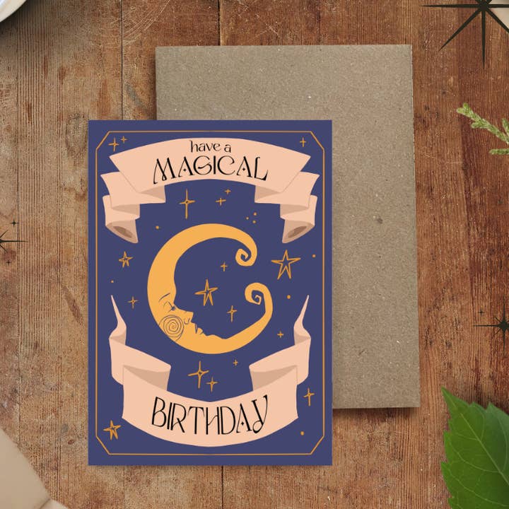 Fairytale Moon, Birthday Card for wholesale by Tied Fates