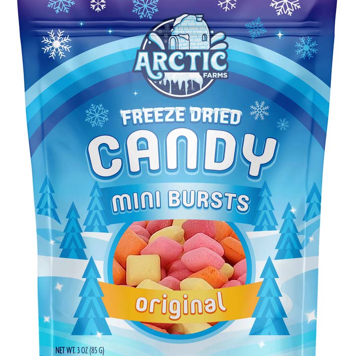 Mini Burst Pillows, bonbons croustillants lyophilisés pour Halloween pour la vente par Arctic Farms