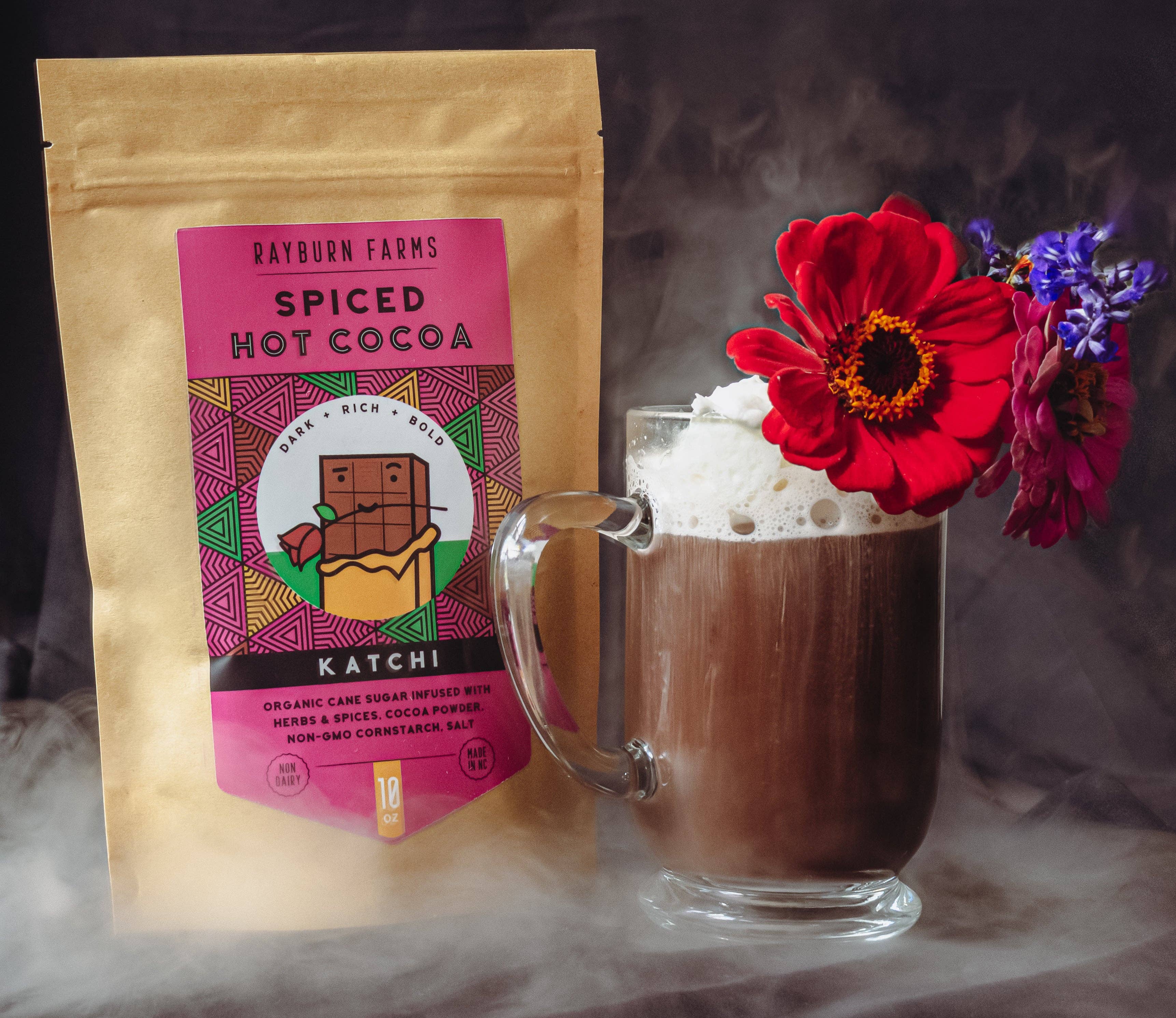 Rayburn Farms - Wholesale Hot Cocoa Mix/Kit - Spiced, Dark Chocolate Cocoa1