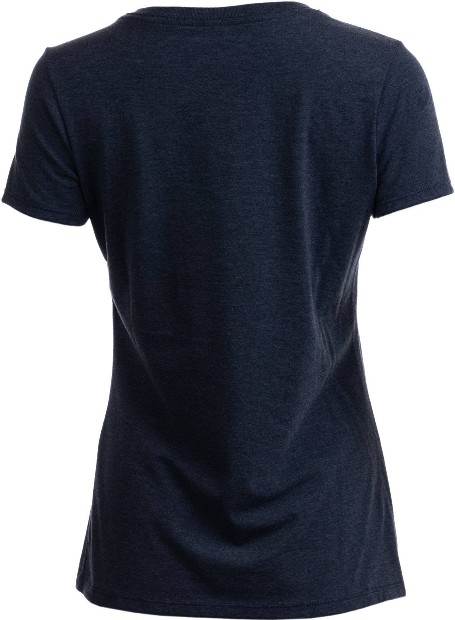 Vintage Navy Maglietta scollata a V da donna "Non bevo da sola se il gatto è a casa" in vendita all'ingrosso su Faire3