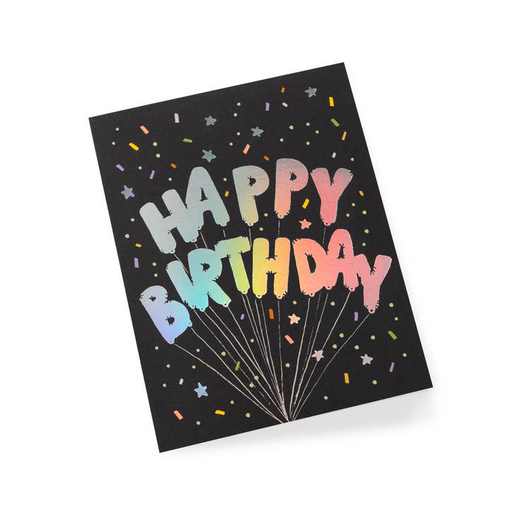 Rifle Paper Co. - Wholesale Birthday Card - Mylar Birthday Balloons Card