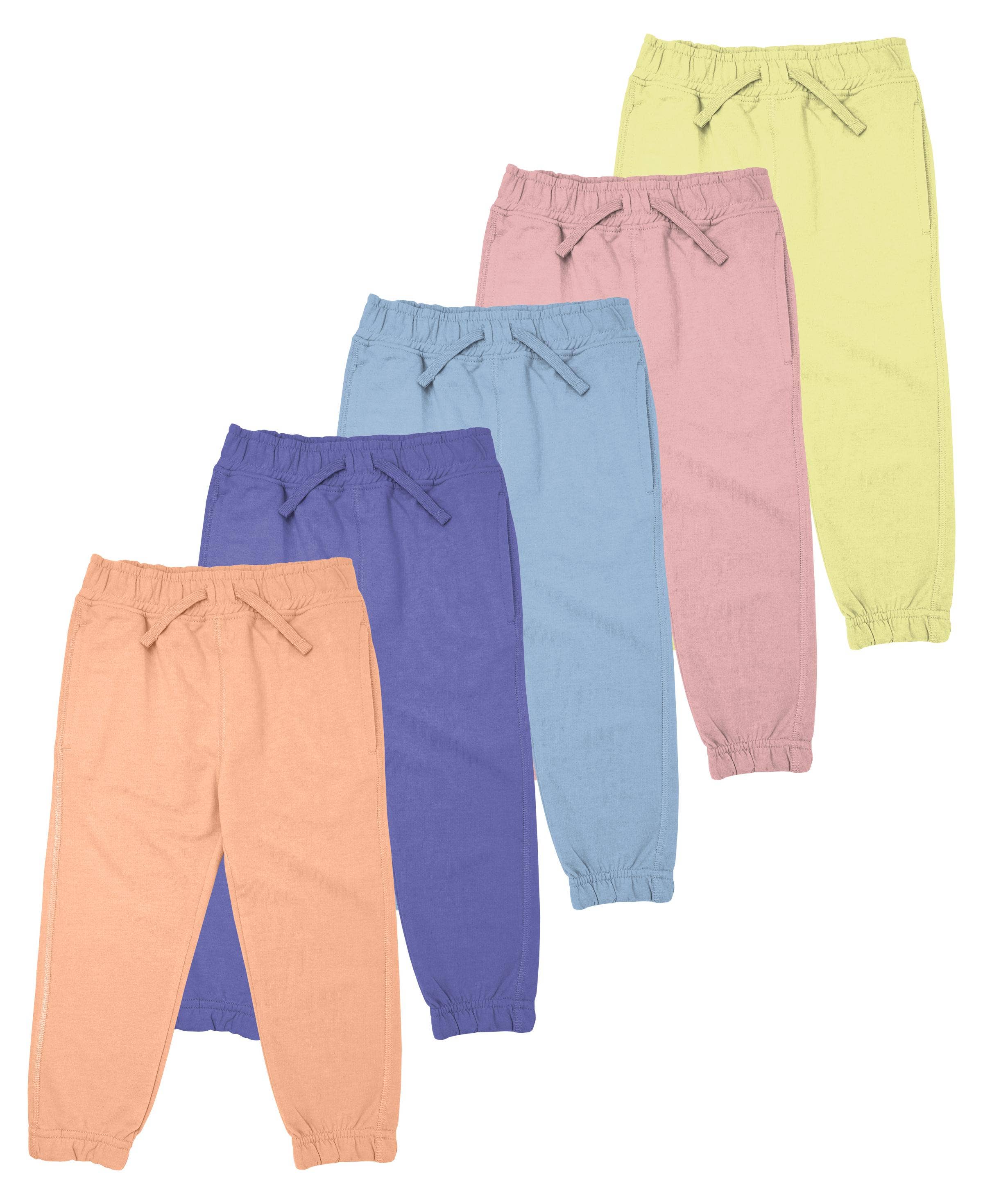 I-Wear Brands - Wholesale Athletic Sweatpants/Joggers - Kids - 5 Pack Toddler's French Terry Jogger Pants With Pockets6