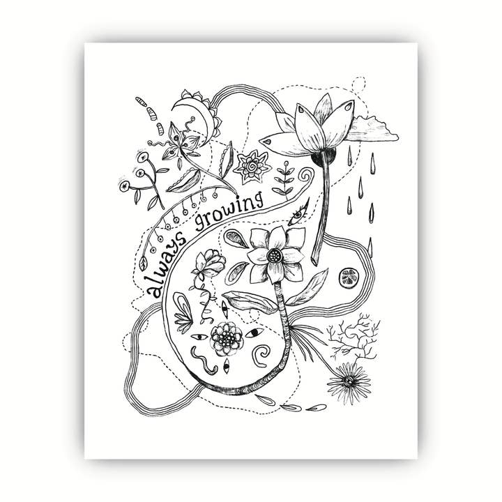 Print - always growing for wholesale by Emmarose Heath Art