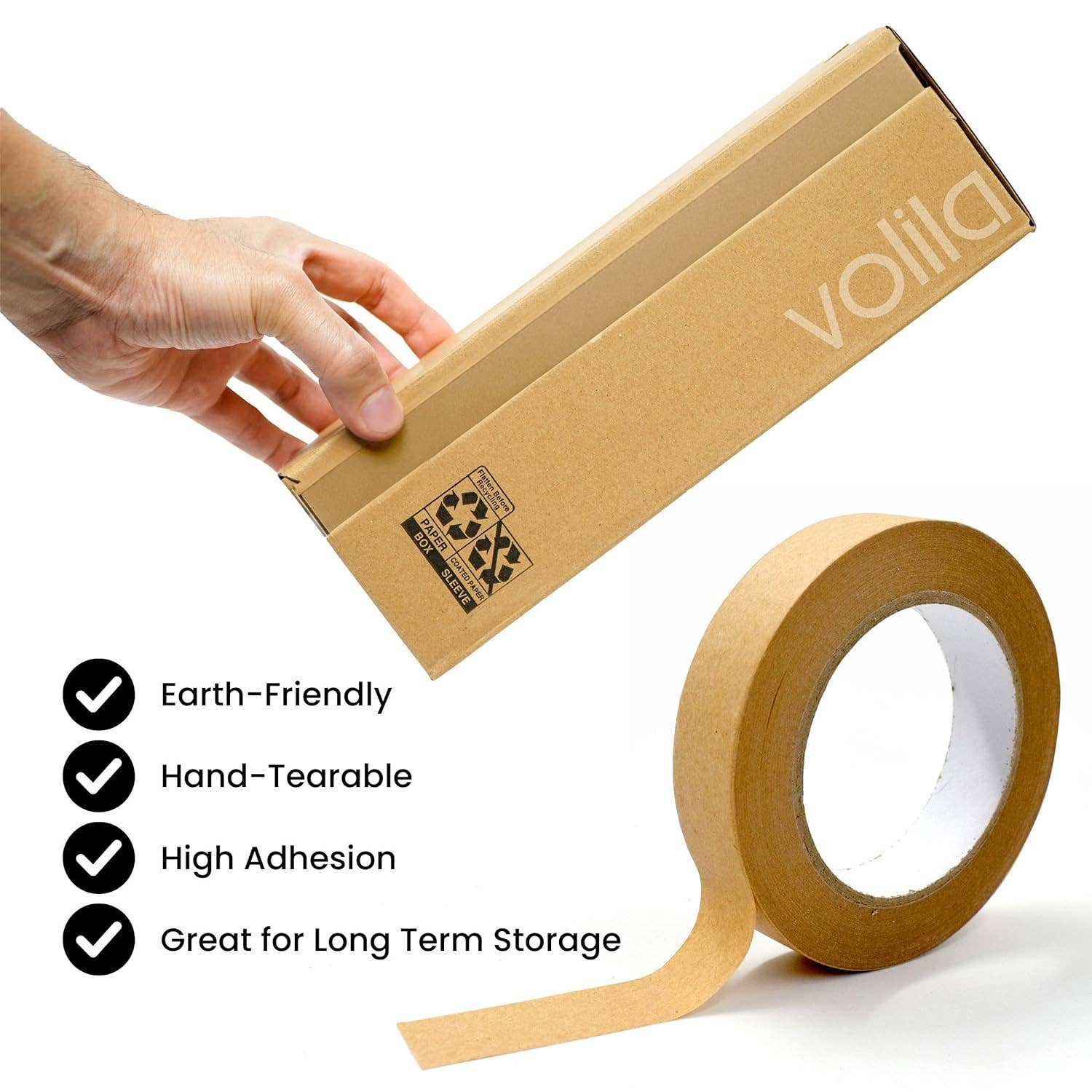 Jara Trading – wholesale Tape – Paper Tape Brown Kraft Tape Rolls6