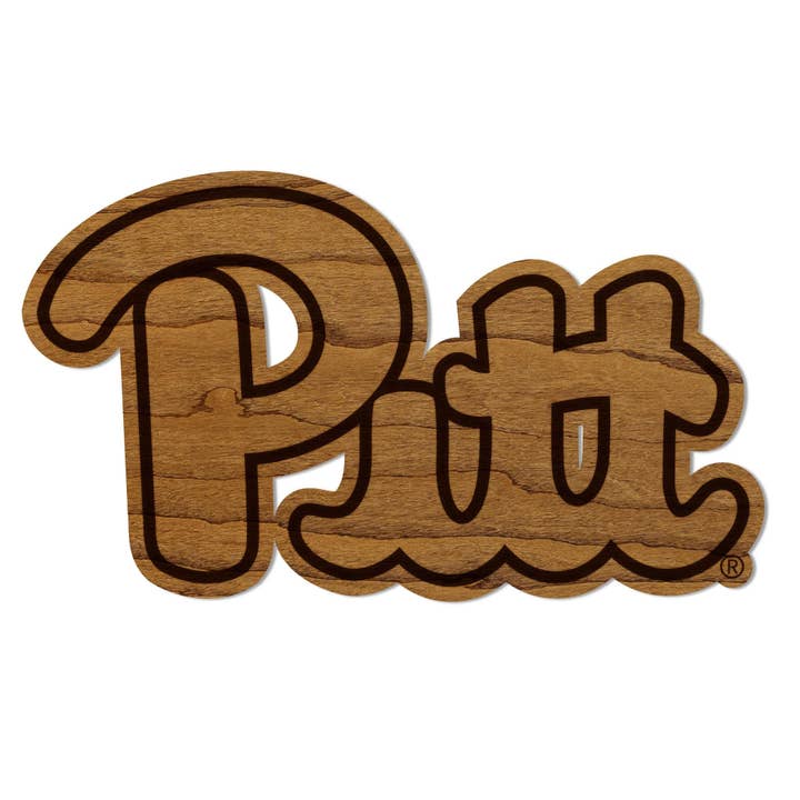 University of Pittsburgh Pitt Magnet - Crafted from Cherry or Maple Wood - Pittsburgh Panthers for wholesale by LazerEdge