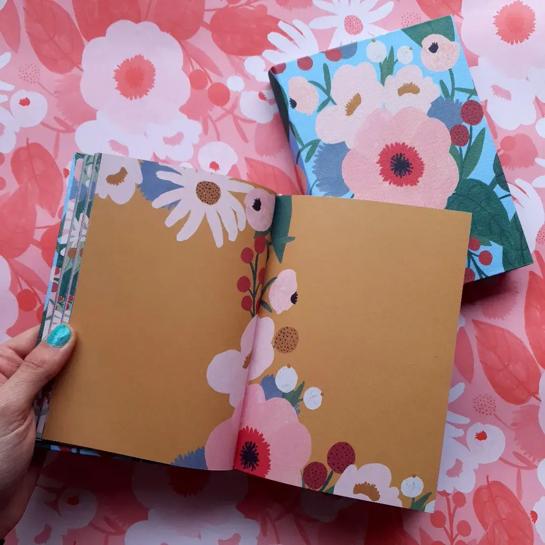 Roger La Borde - Wholesale Journal/Diary - Big Pink Illustrated Journal  - AS 0562