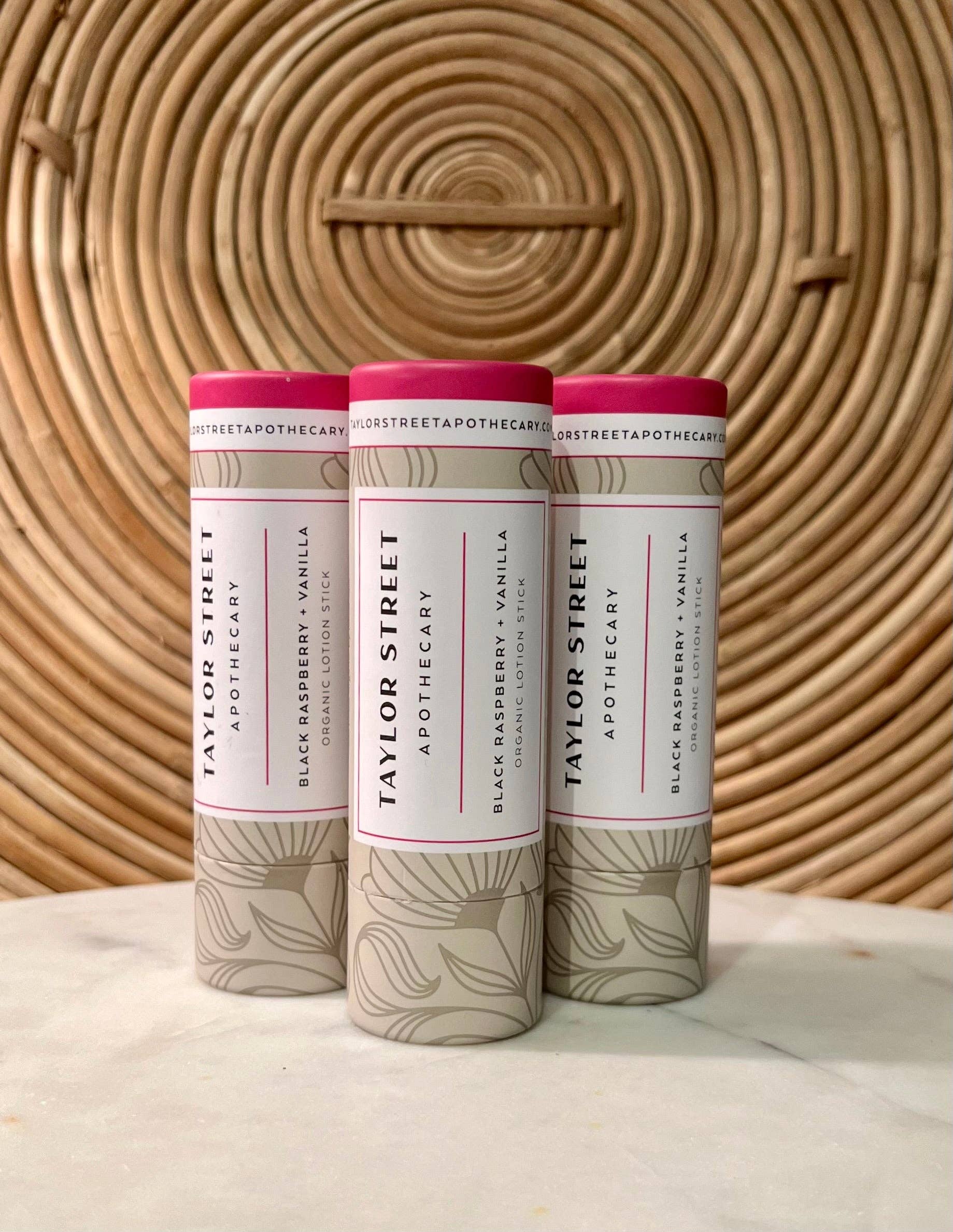 Taylor Street Apothecary - Wholesale Solid Lotion - Black Raspberry + Vanilla Lotion Stick