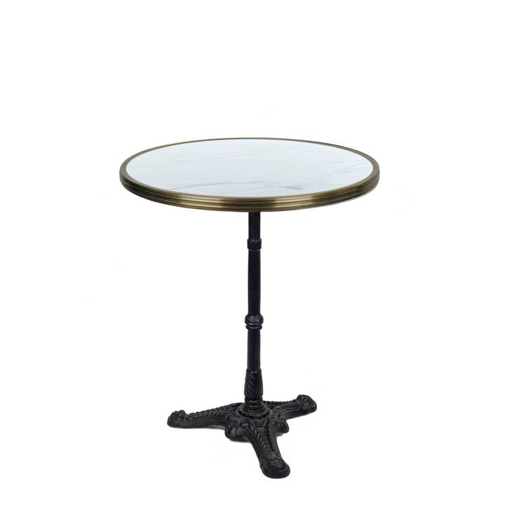 White Round Ceramic French Bistro Table, Bar Height, 24" Diameter and other Purchase Wholesale white stones for garden. Free Returns & Net 60 Terms on Faire trending on Faire.