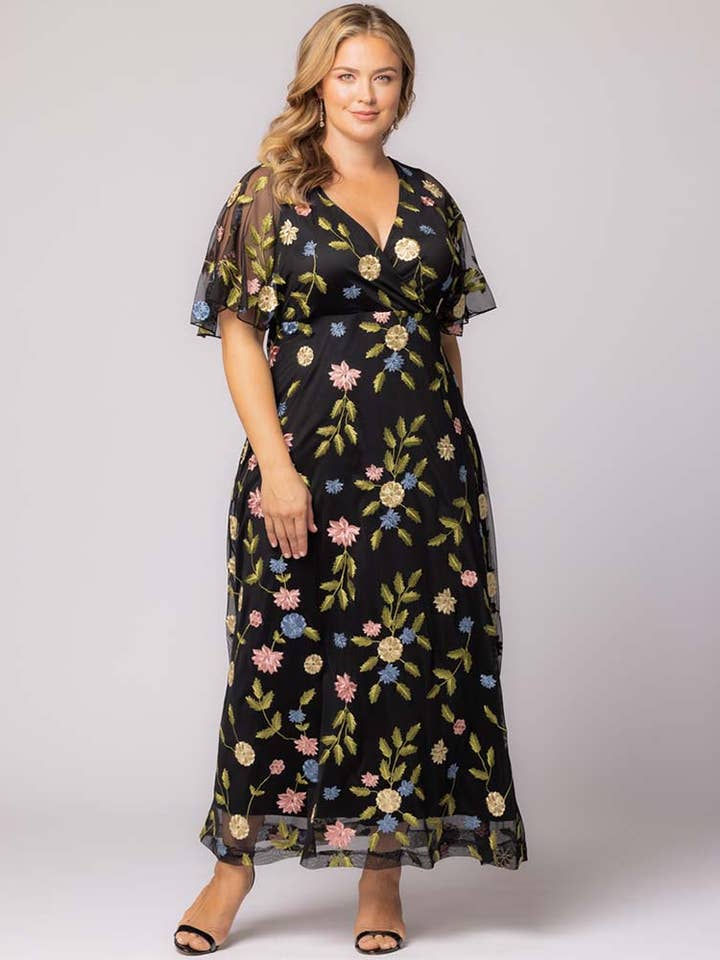 Traje de noche Elegance bordado - Tallas Grandes para venta al por mayor de Kiyonna