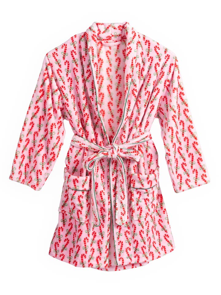 Shiraleah - Wholesale Robe - Women's - FELICITY CANDY CANE ROBE, PINK